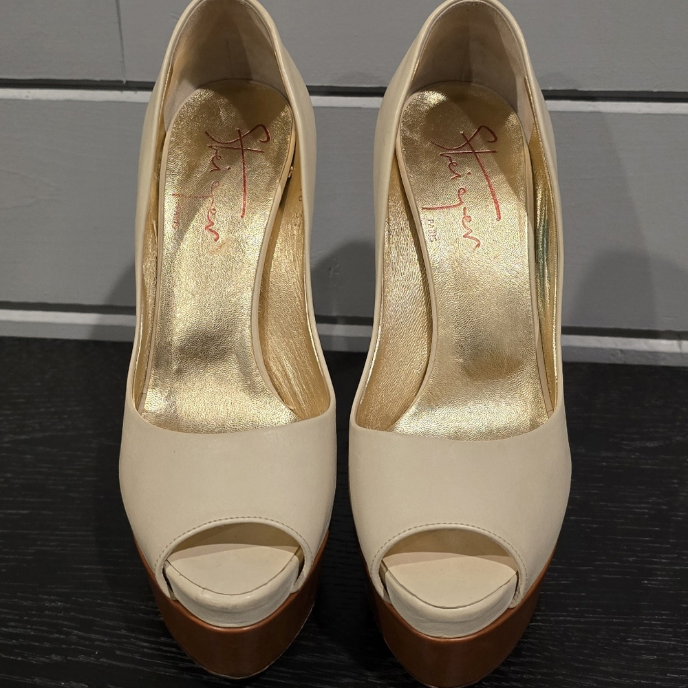 WALTER STEIGER Peep Toe Platform Curved Heel VINTAGE
